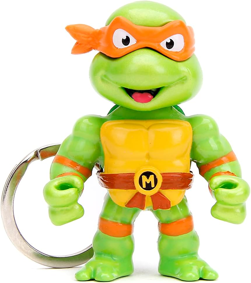 JadaToys Figuras Coleccionables TMNT 2.5 4-Pack con llavero