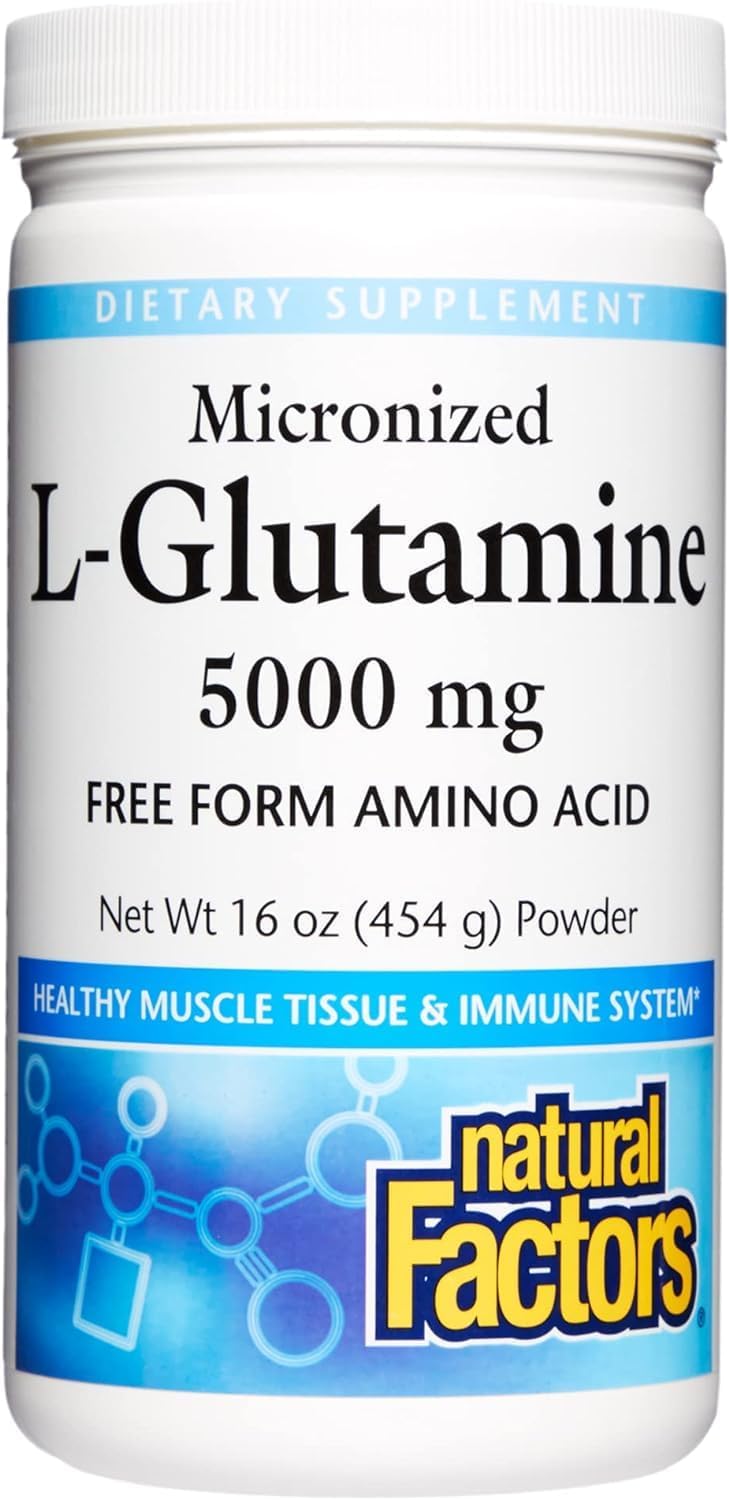 Mezcla de L-Glutamina Micronizada 5000 mg, Natural Factors