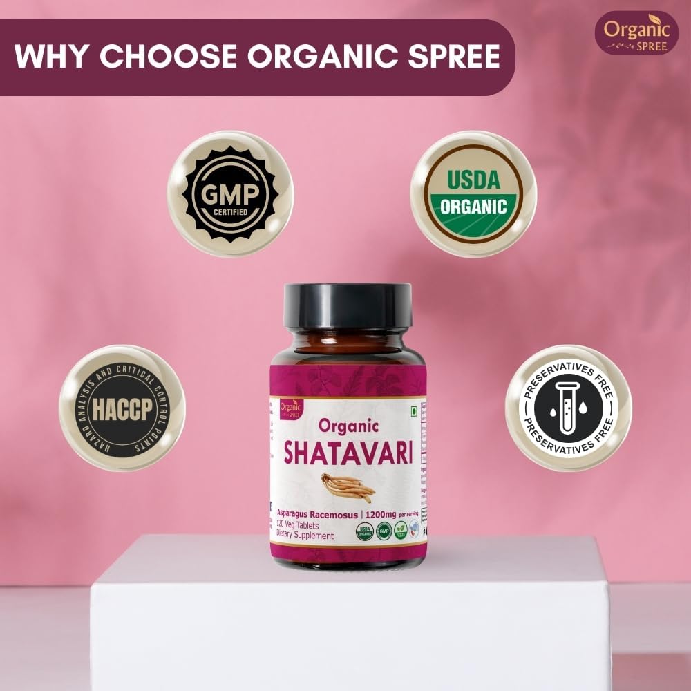 Shatavari 120 Tablets | Organic & Natural | Support Women’s & Immunity