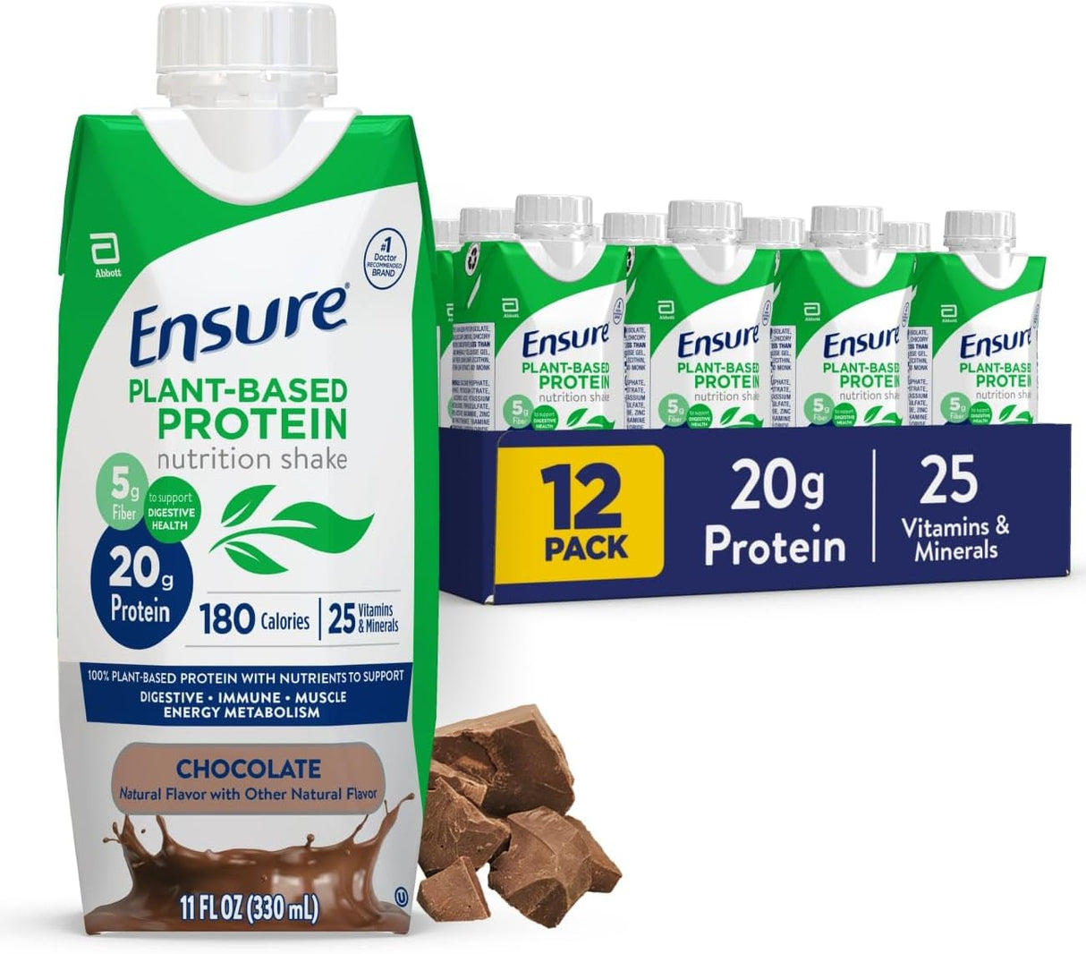 Batido de Proteínas Vegano de Chocolate Ensure 12U