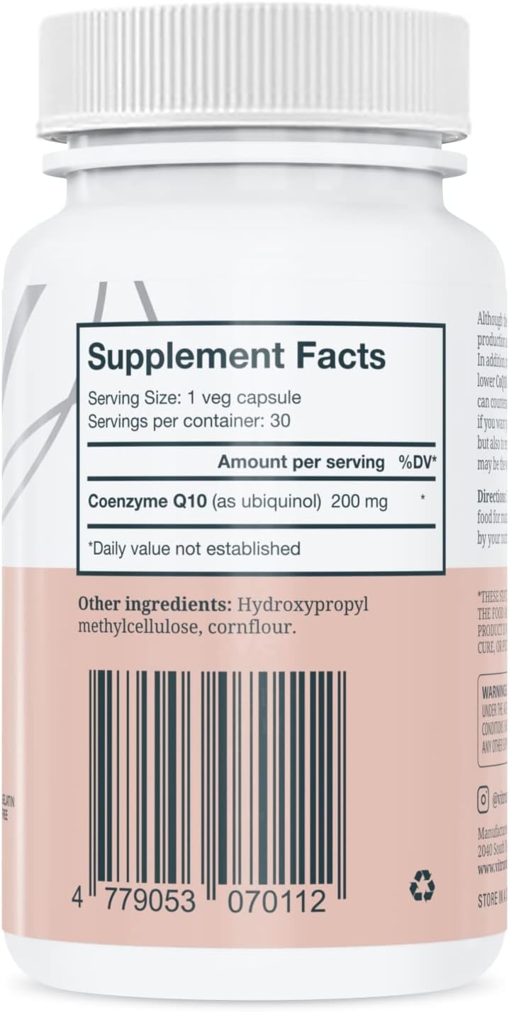 SuplementoVitruvin Ubiquinol COQ10 Coenzima Q10 Ultra