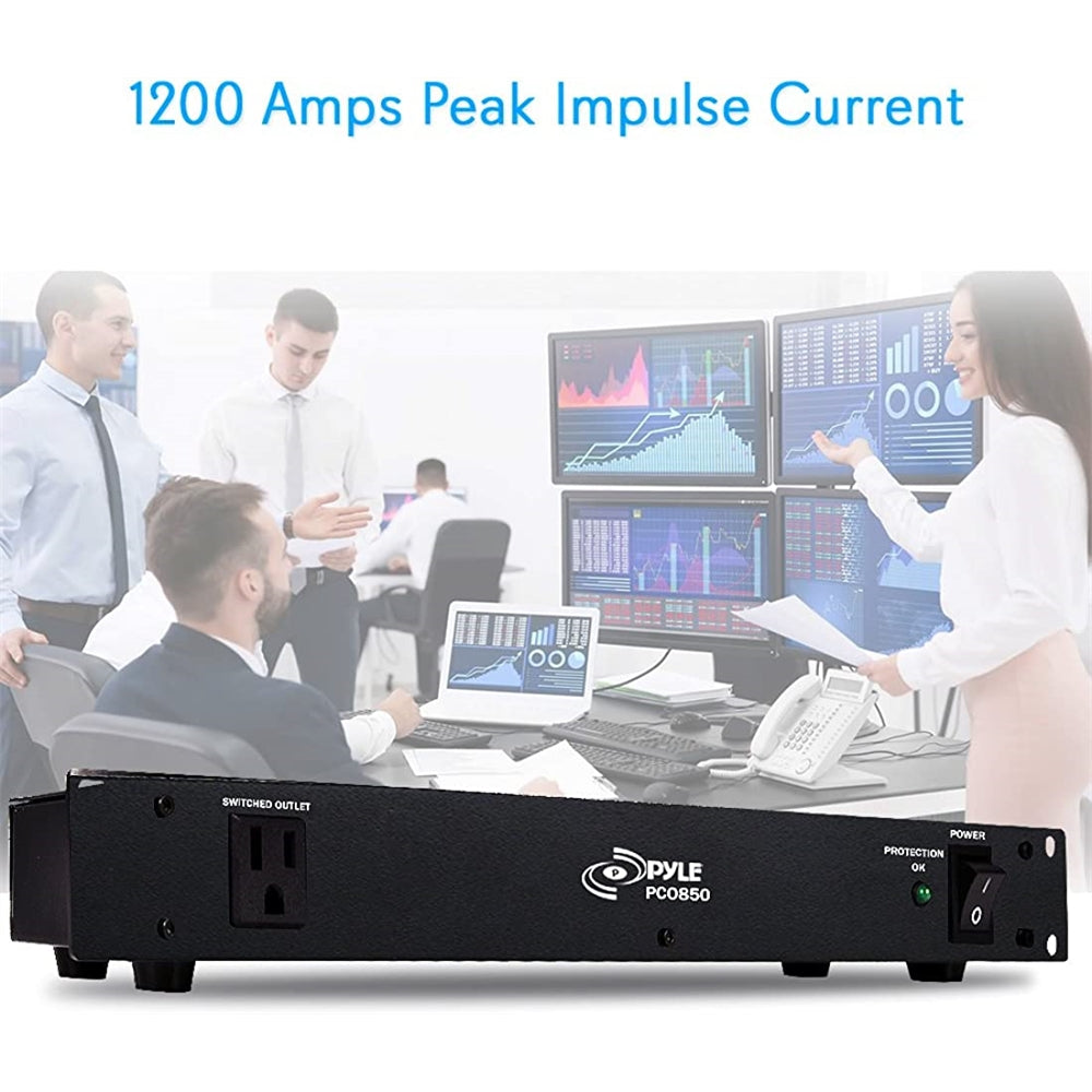 Regleta de alimentación PDU 9 tomas de corriente Pyle