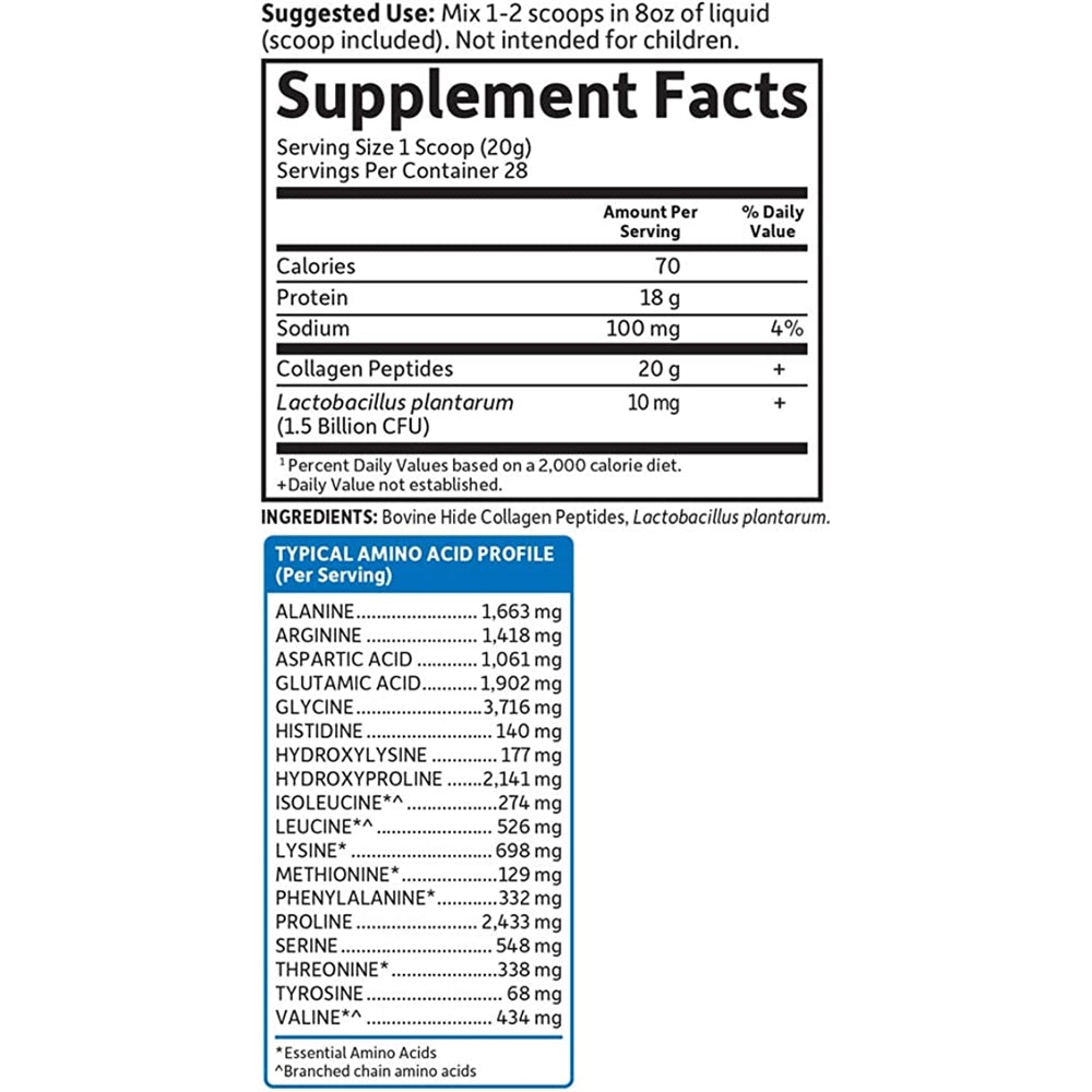 Suplementos Alimenticios de proteína de colágeno hidrolizado