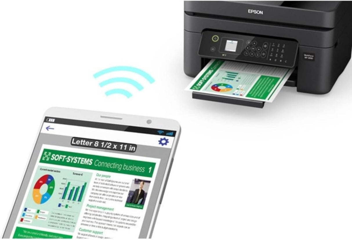 Impresora multifuncional Epson WF-2930, escanea, copia, fax