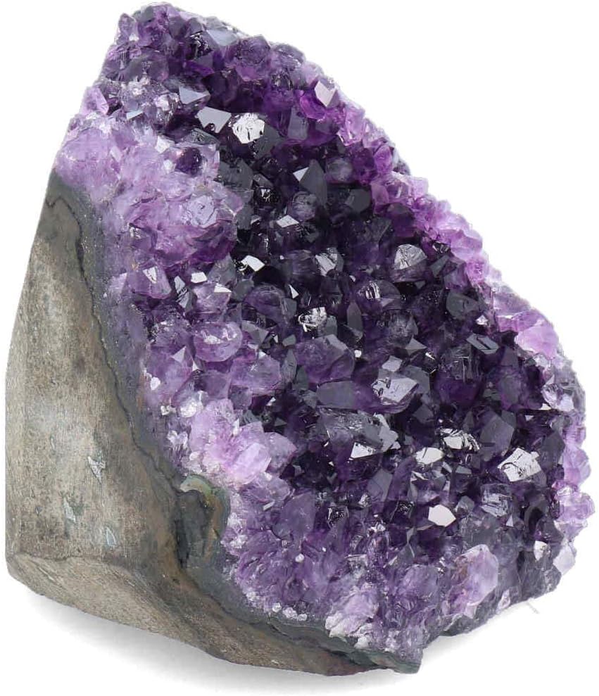 Piedra de amatista súper drusa púrpura profunda, sin pulir