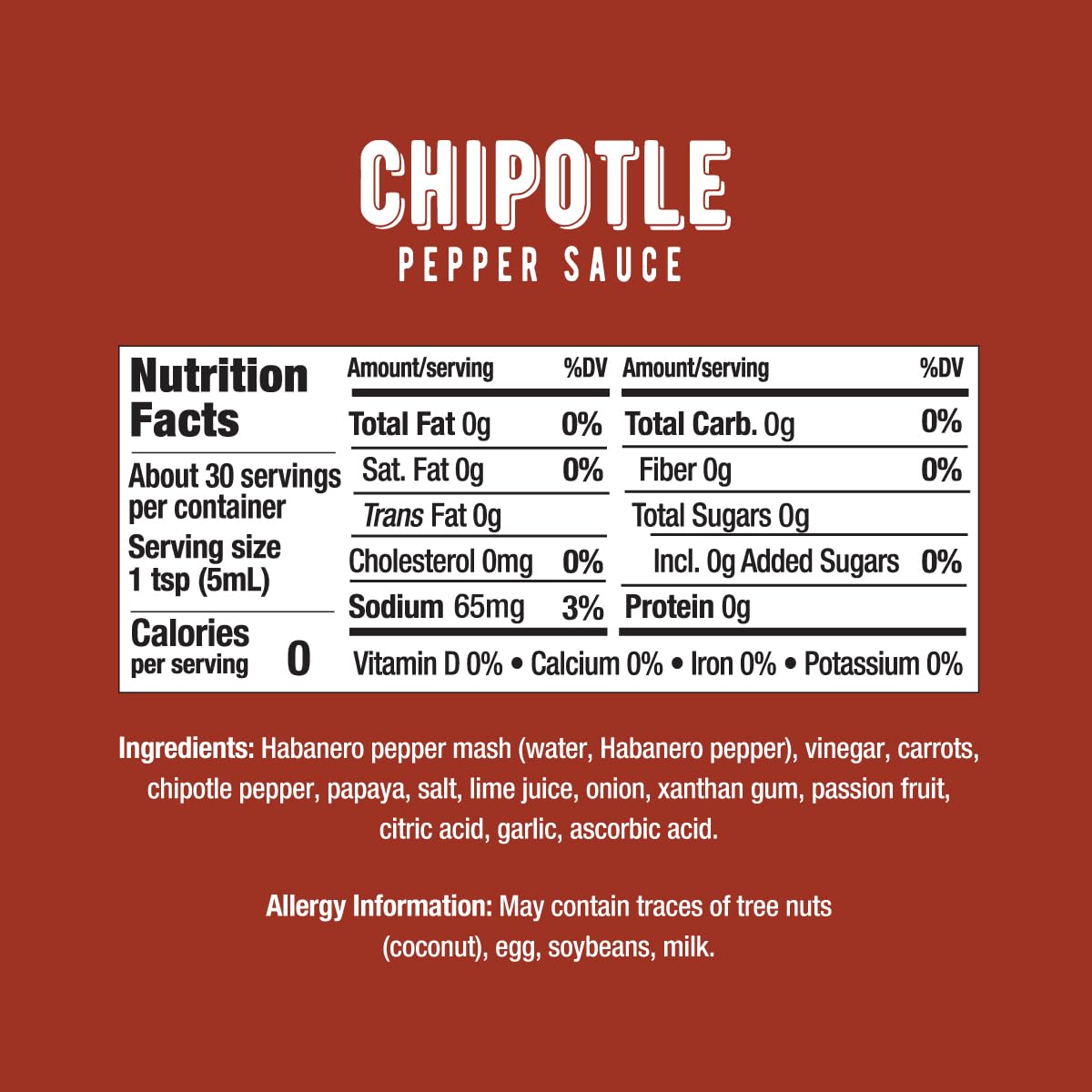 Melinda's Salsa picante Chipotle – Salsa gourmet de chipotle – Hecho con chiles chipotle, chiles habanero, zanahorias, cebolla, papaya y jugo de lima – Keto, Kosher, vegano, salsa picante sin gluten – 5 onzas, 1 paquete