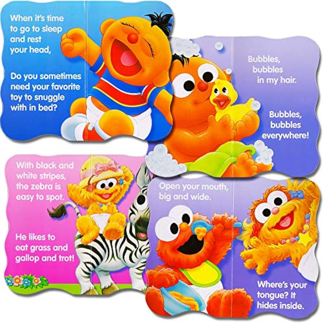 Barrio Sésamo Beginnings Junta Libros – Conjunto de cuatro