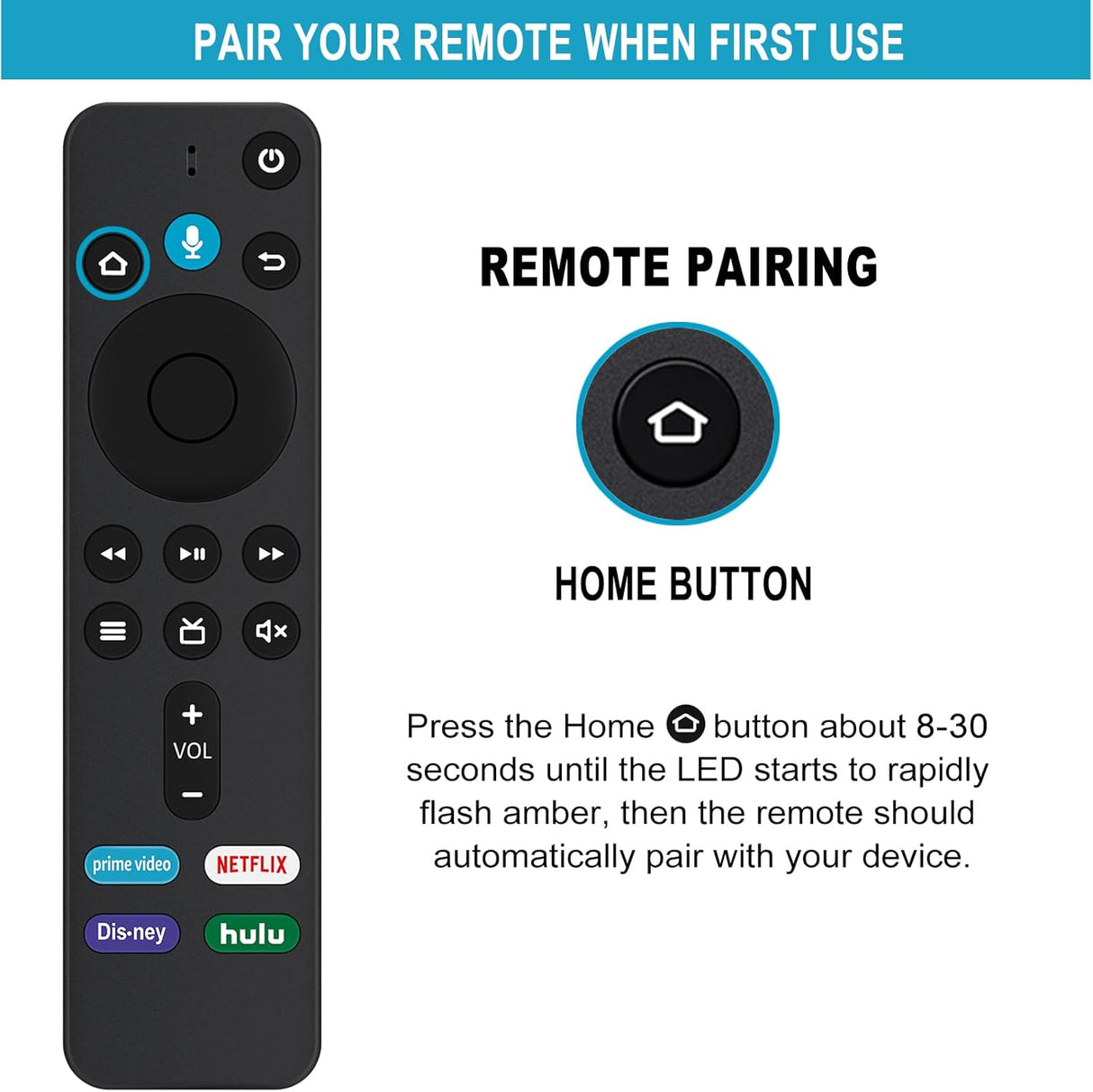 Control Remoto por Voz Allimity Compatible con Amazon TV