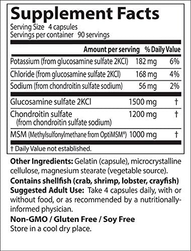 Doctor's Best Glucosamine Chondroitin MSM con OptiMSM