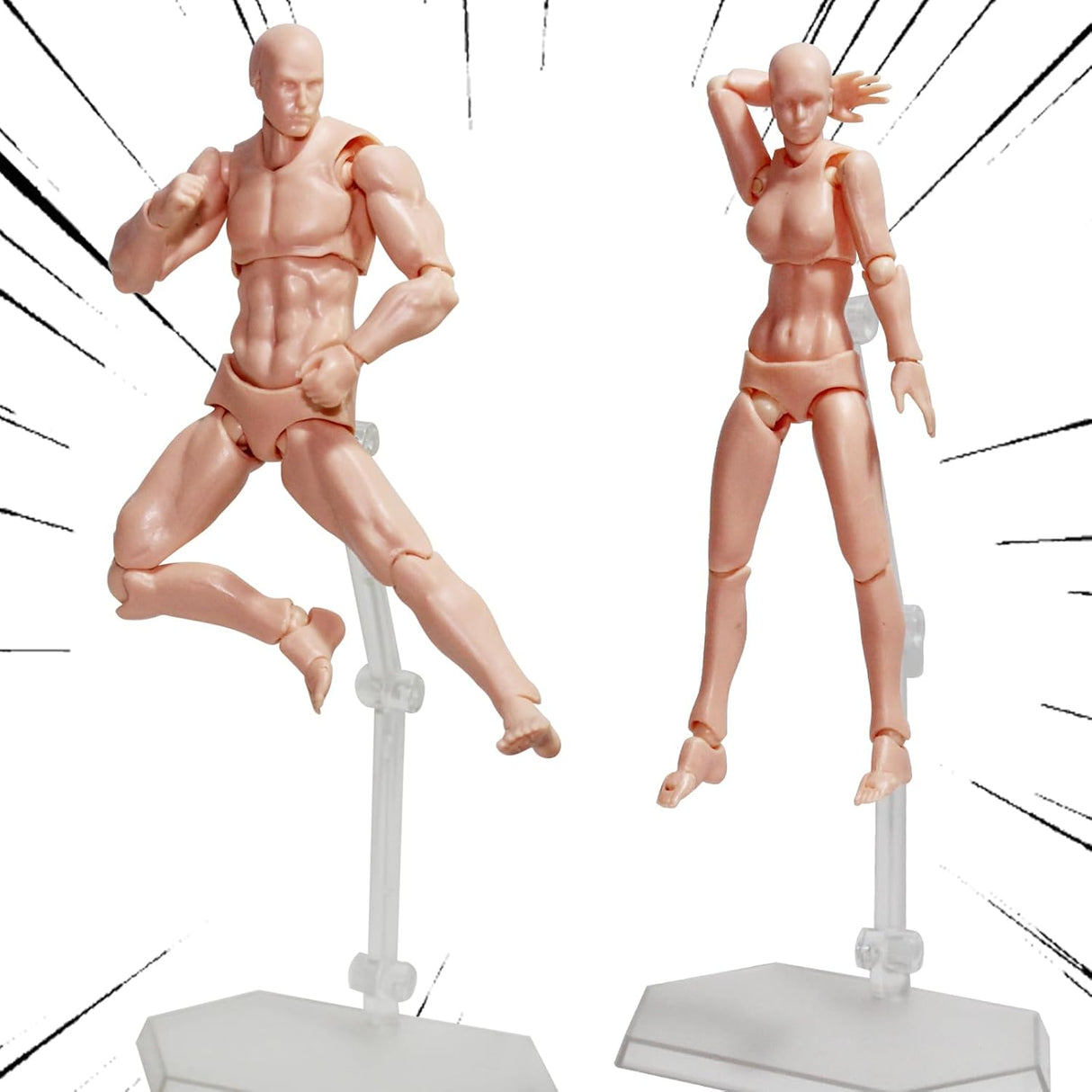 Maniquí AXITWXIT para Dibujo, Set Hombre y Mujer, Artistas