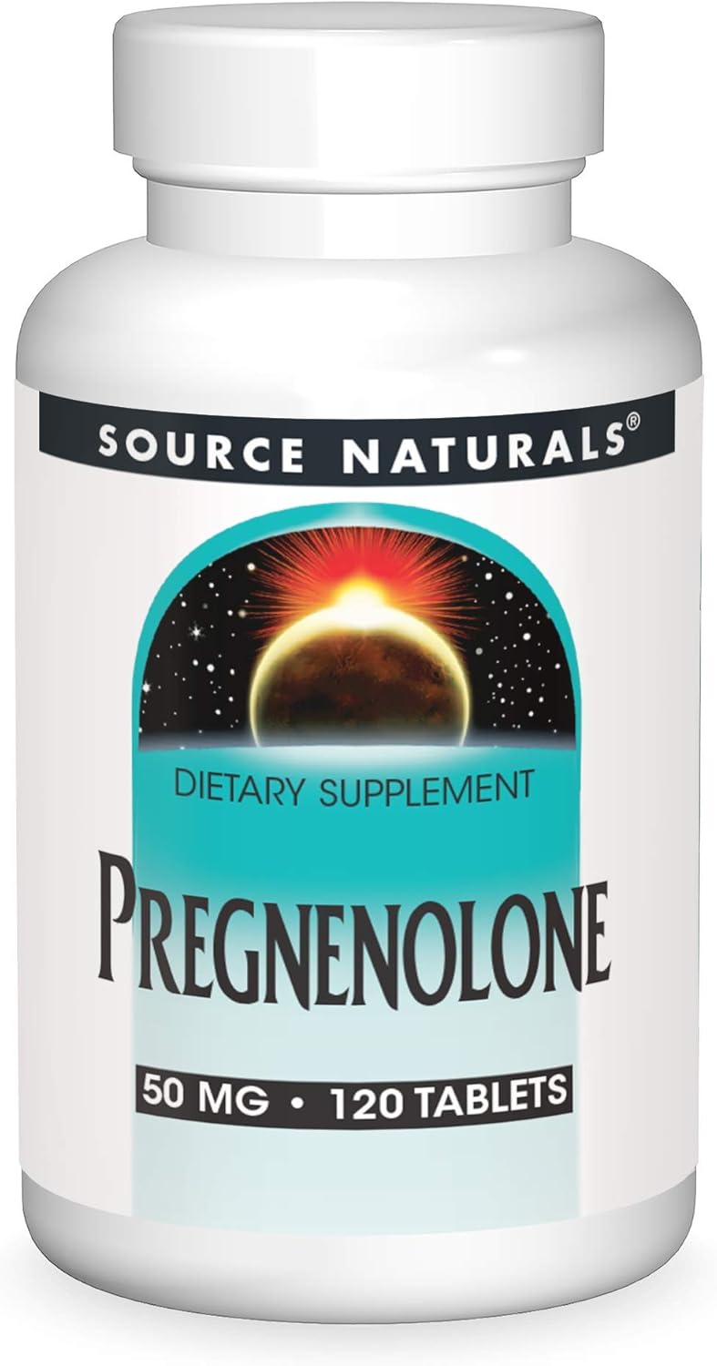 Suplemento Pregnenolona 50mg - Source Naturals, 120 Tabletas