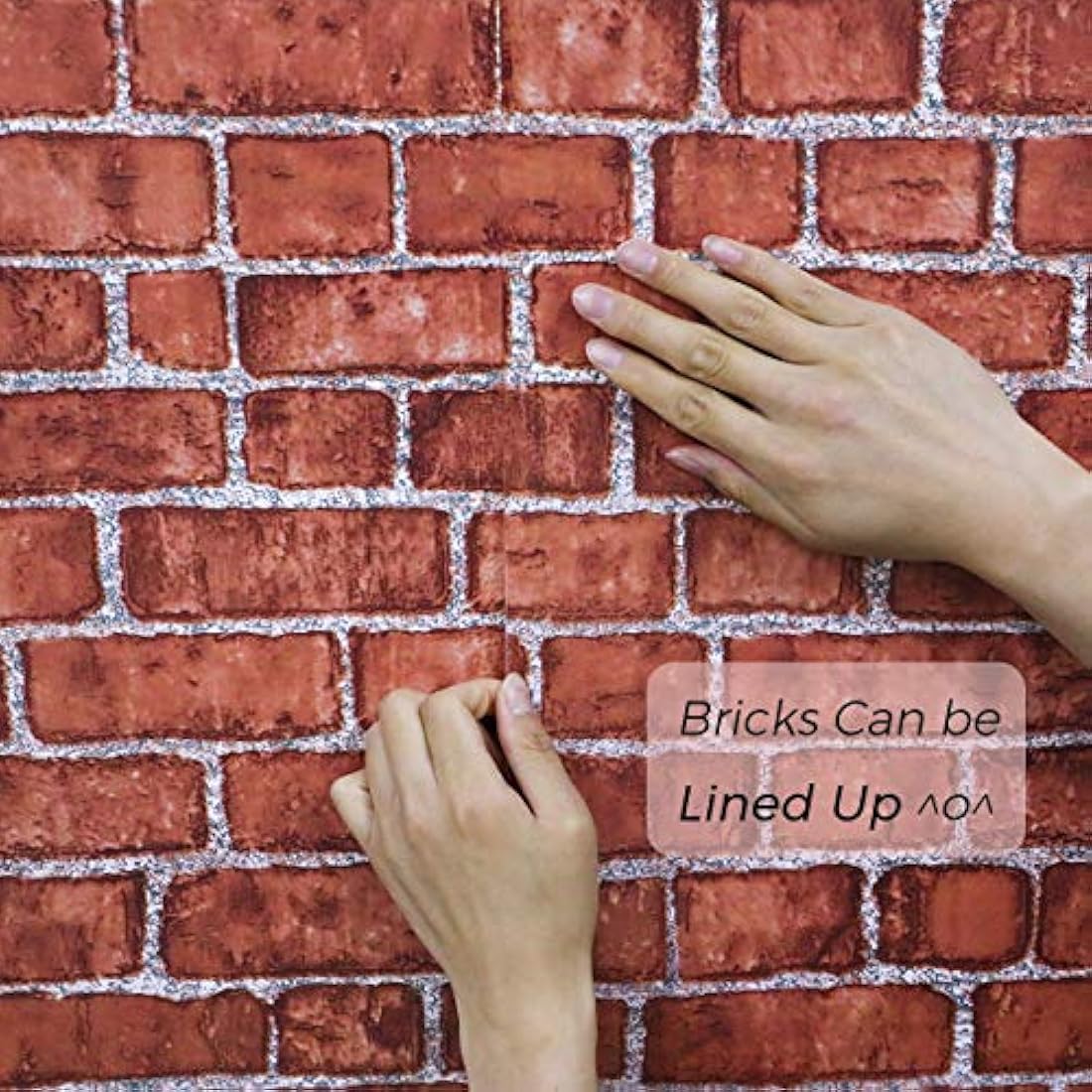 Coavas - Papel pintado de ladrillo decorativo autoadhesivo