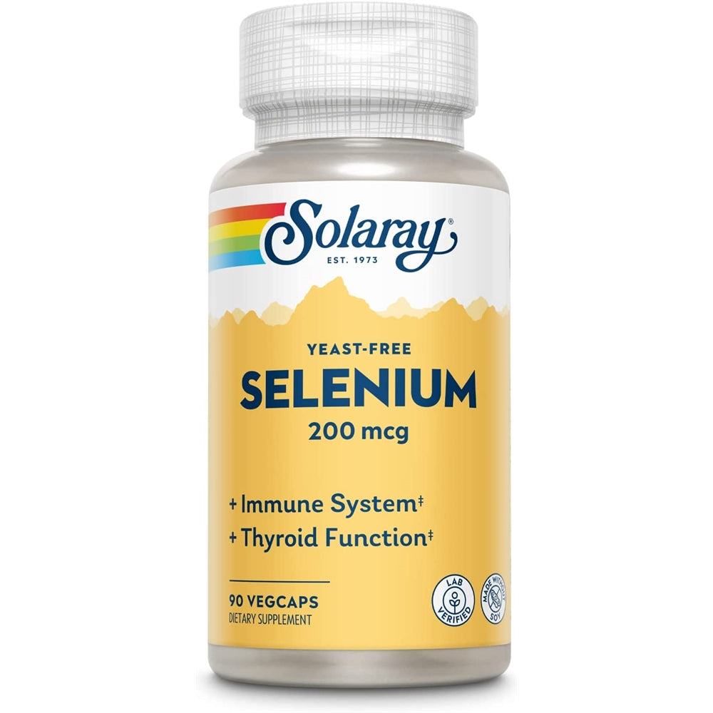 Suplementos Selenio 200 sin levadura inmune saludable 90 un