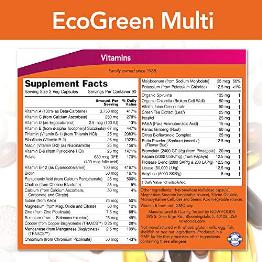 NOW Foods - Suplemento de Eco multivitaminico