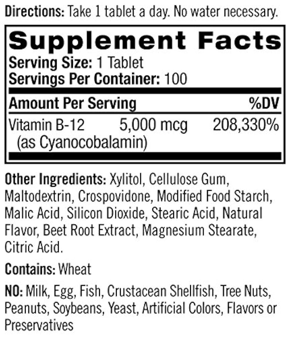 Vitamina B12 hff Disolvente rápido Suplementos nutricionales