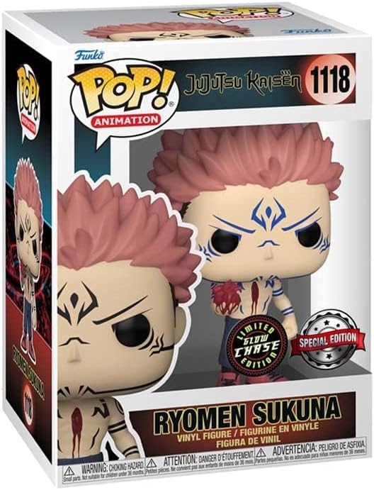 Figurita Sukuna Funko Jujutsu Kaisen 9 cm con corazón