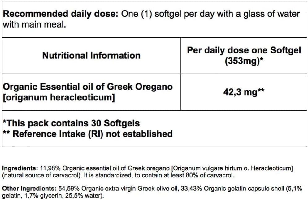 Cápsulas de Aceite de Orégano - Defensa Inmune y Salud Respiratoria