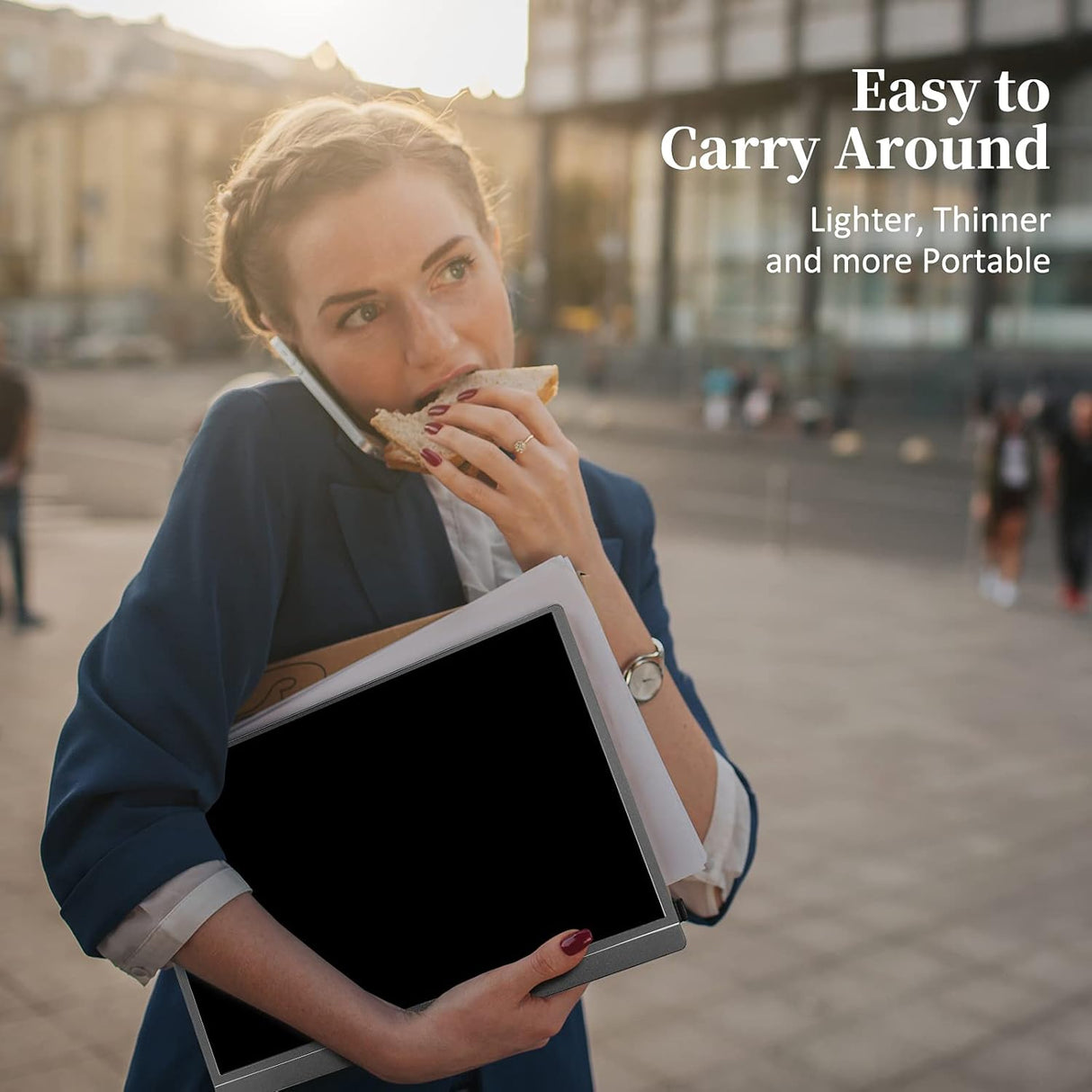 Monitor portátil KYY 15.6 1080P FHD USB-C HDMI HDR IPS