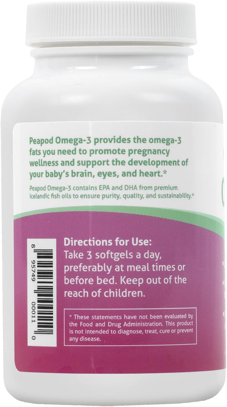 Peapod Omega-3 Premium Suplemento de aceite de pescado