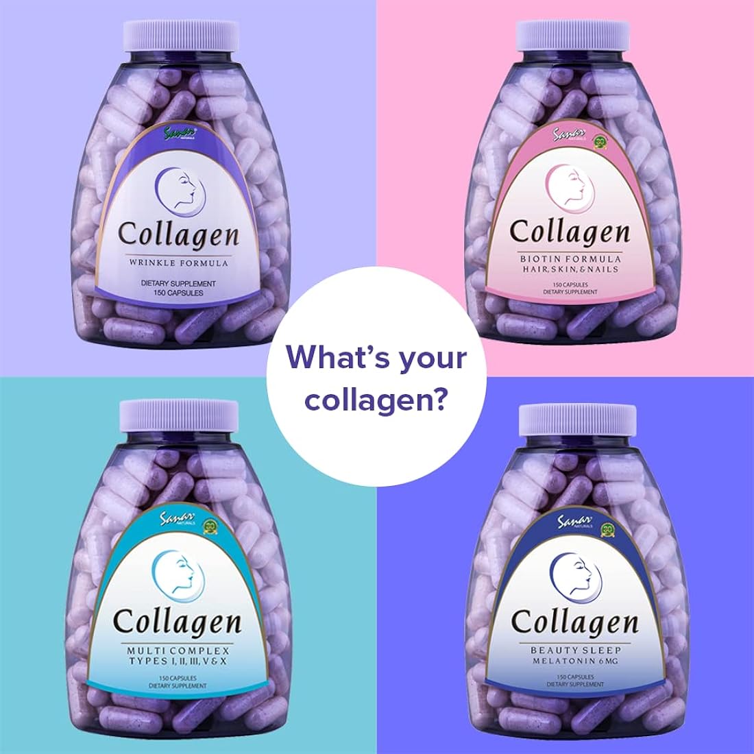 Suplementos Alimenticios Píldoras de colágeno con biotina