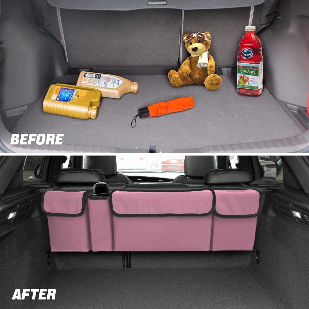 Organizador de Maletero AUCELI, Impermeable, 4 Bolsillos, Grande