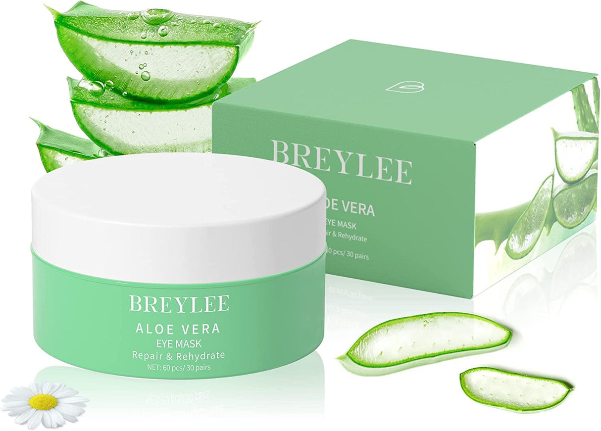 Máscara de ojos de aloe vera BREYLEE de materiales puros