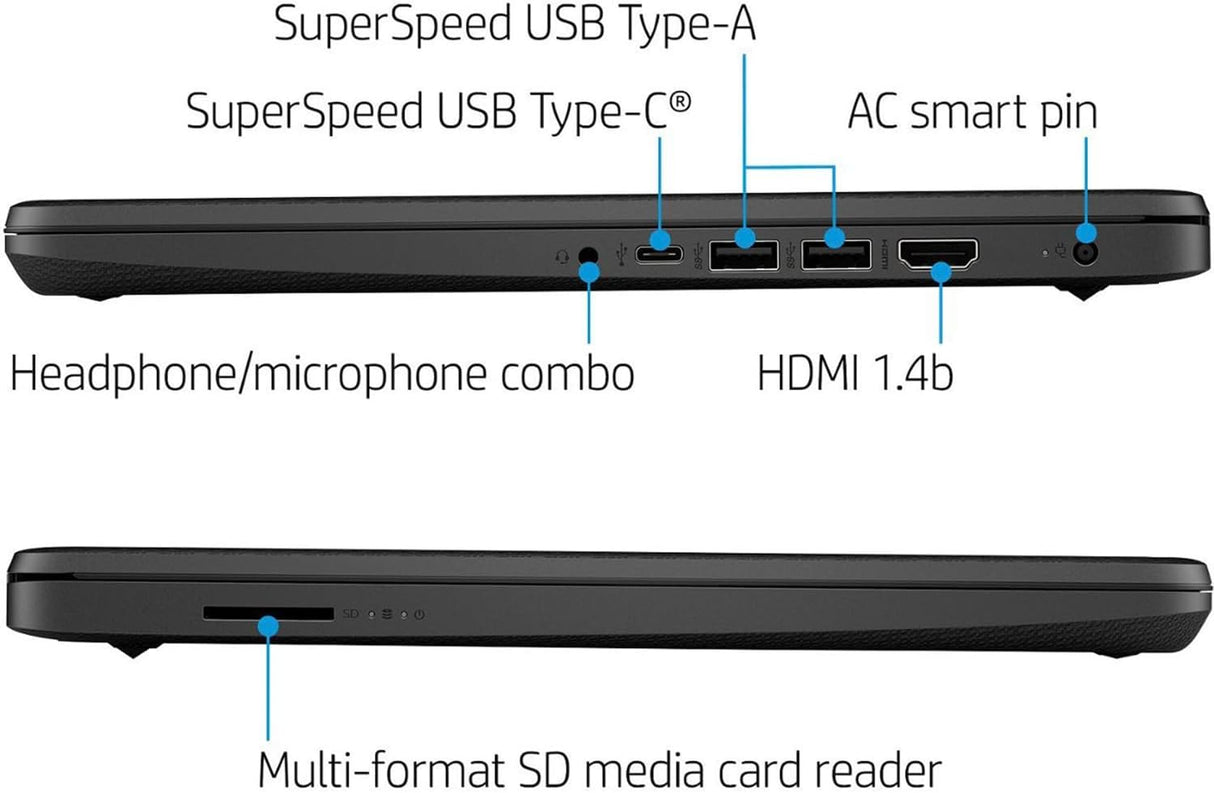 Portátil HP 14 HD, Intel N4120, 16GB RAM, 64GB eMMC