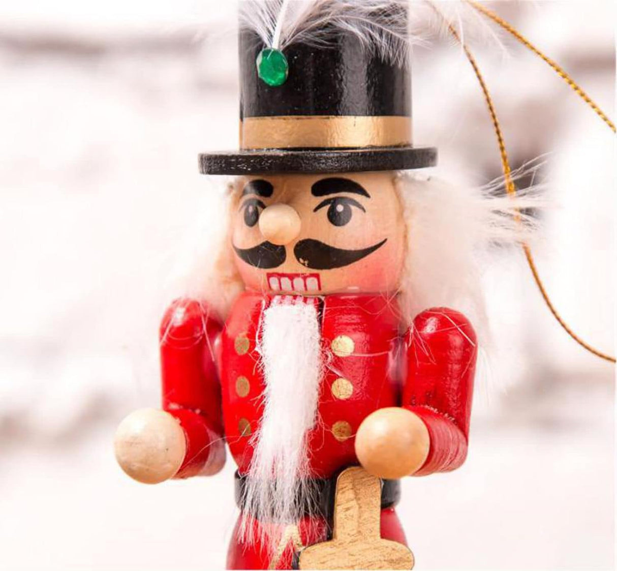 Set de 6 Adornos de Navidad Nutcracker, 4.7 pulgadas, Figuras
