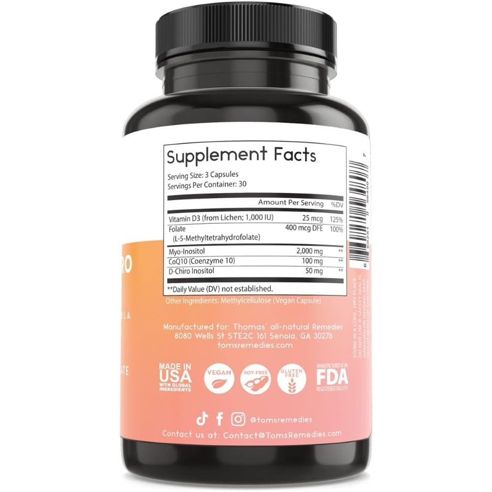 Suplemento de inositol de mezcla de inositol D-Chiro