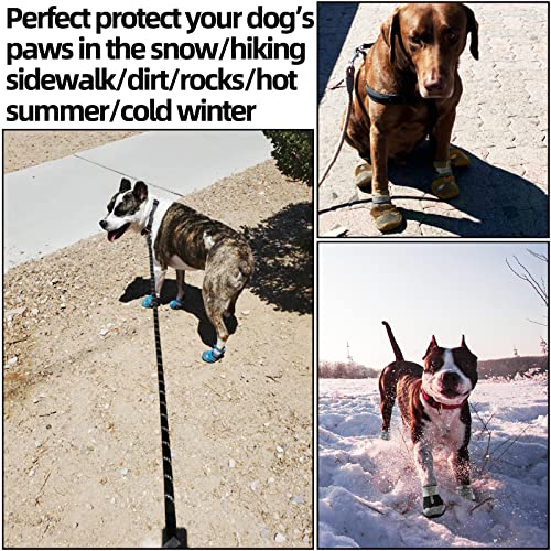 Botines de perro para pavimento caliente, impermeables