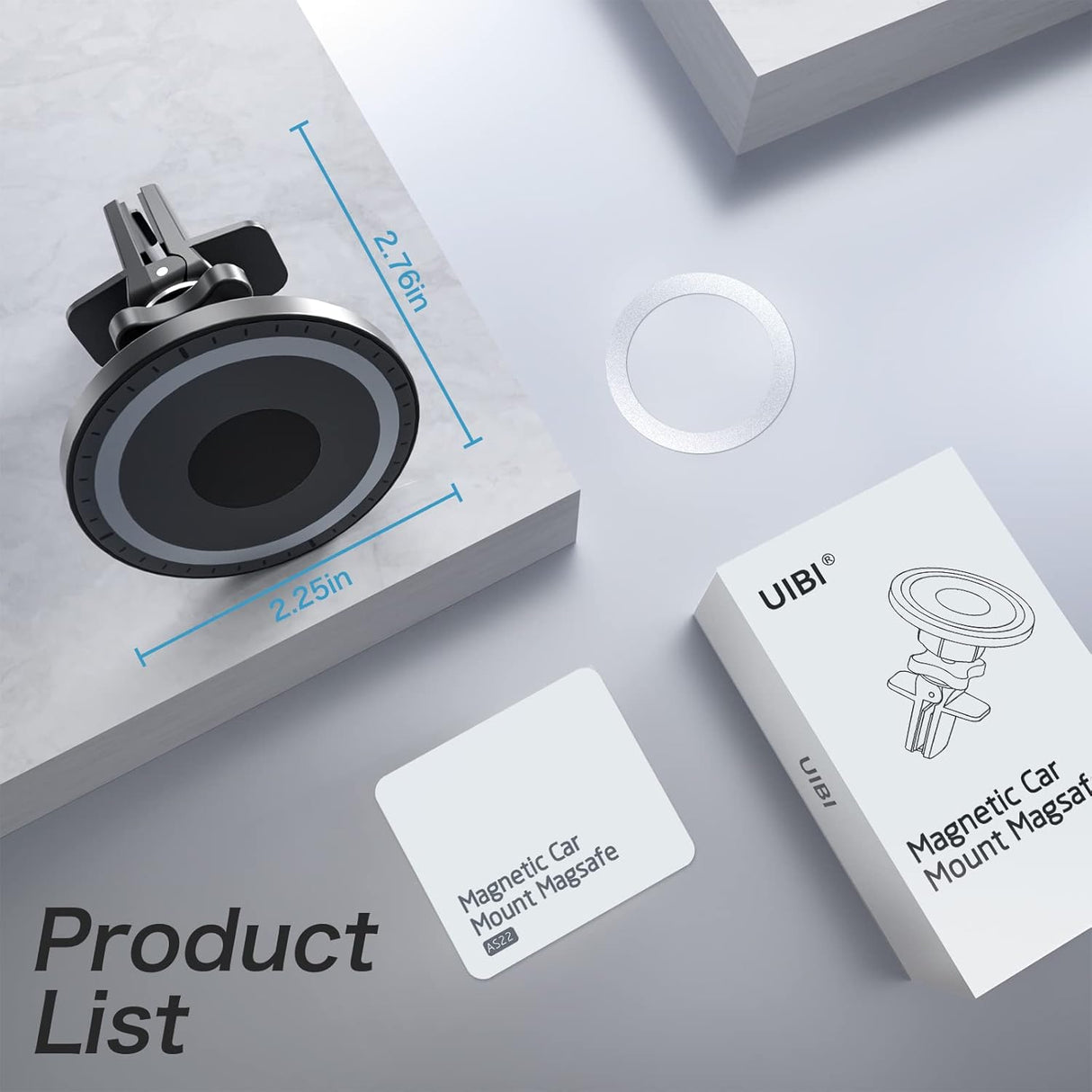 UIBI Magsafe Soporte magnético para automóvil 20 imanes