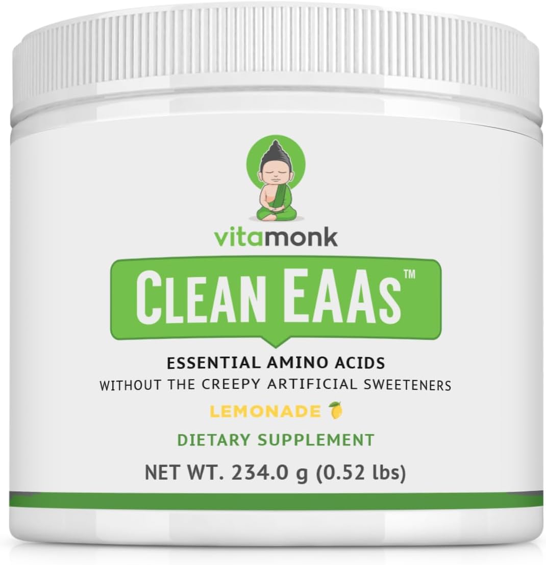 VitaMonk Clean EAA Proteína de Aminoácidos, Sin Edulcorantes
