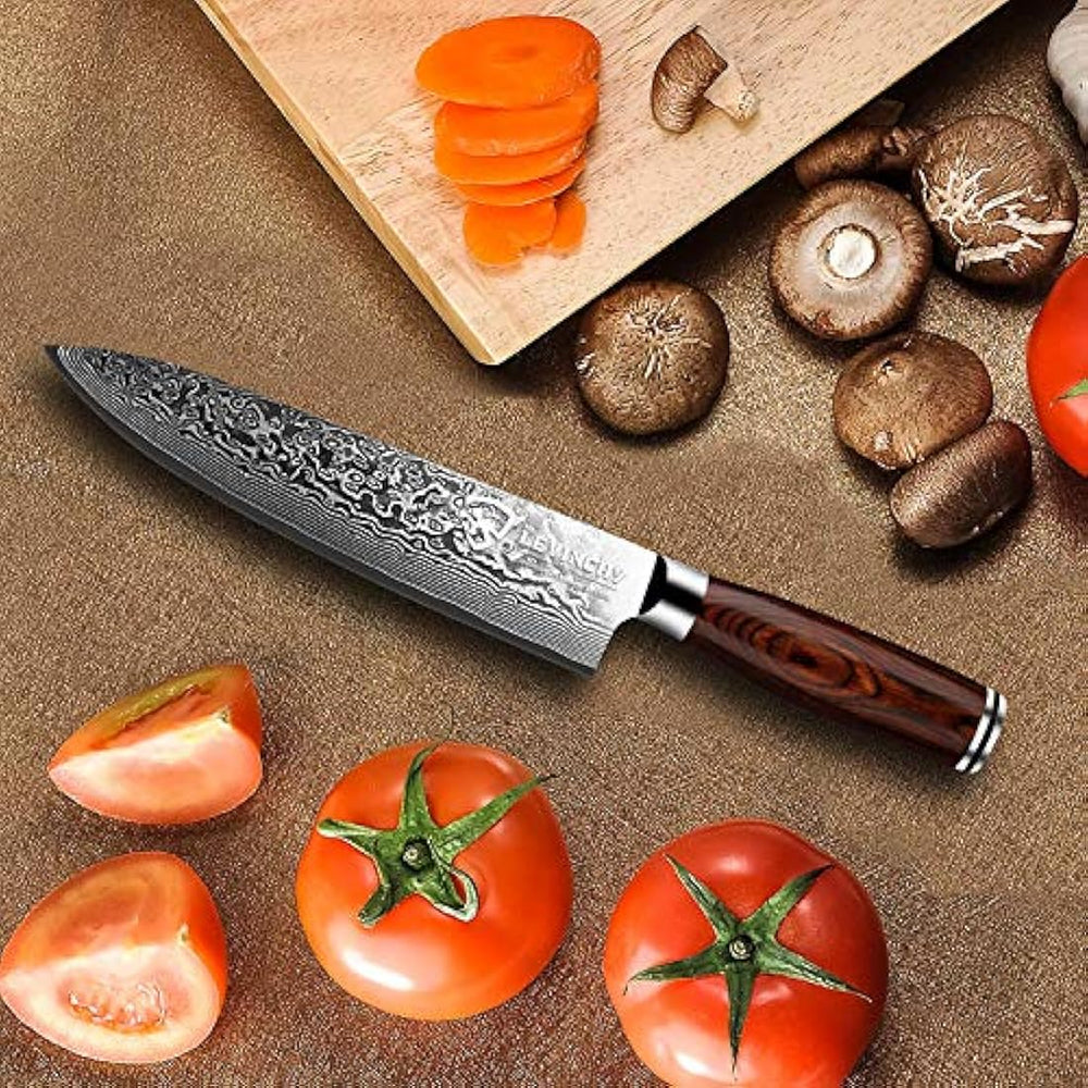 LEVINCHY cuchillo de chef profesional de 8.0 in,