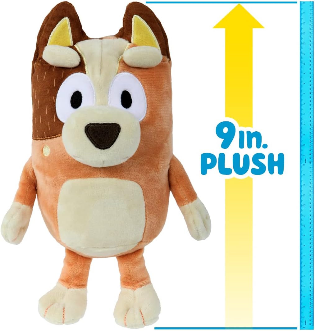 Muñeco de peluche Chilli de BLUEY, 9'' de altura, suave y tierno