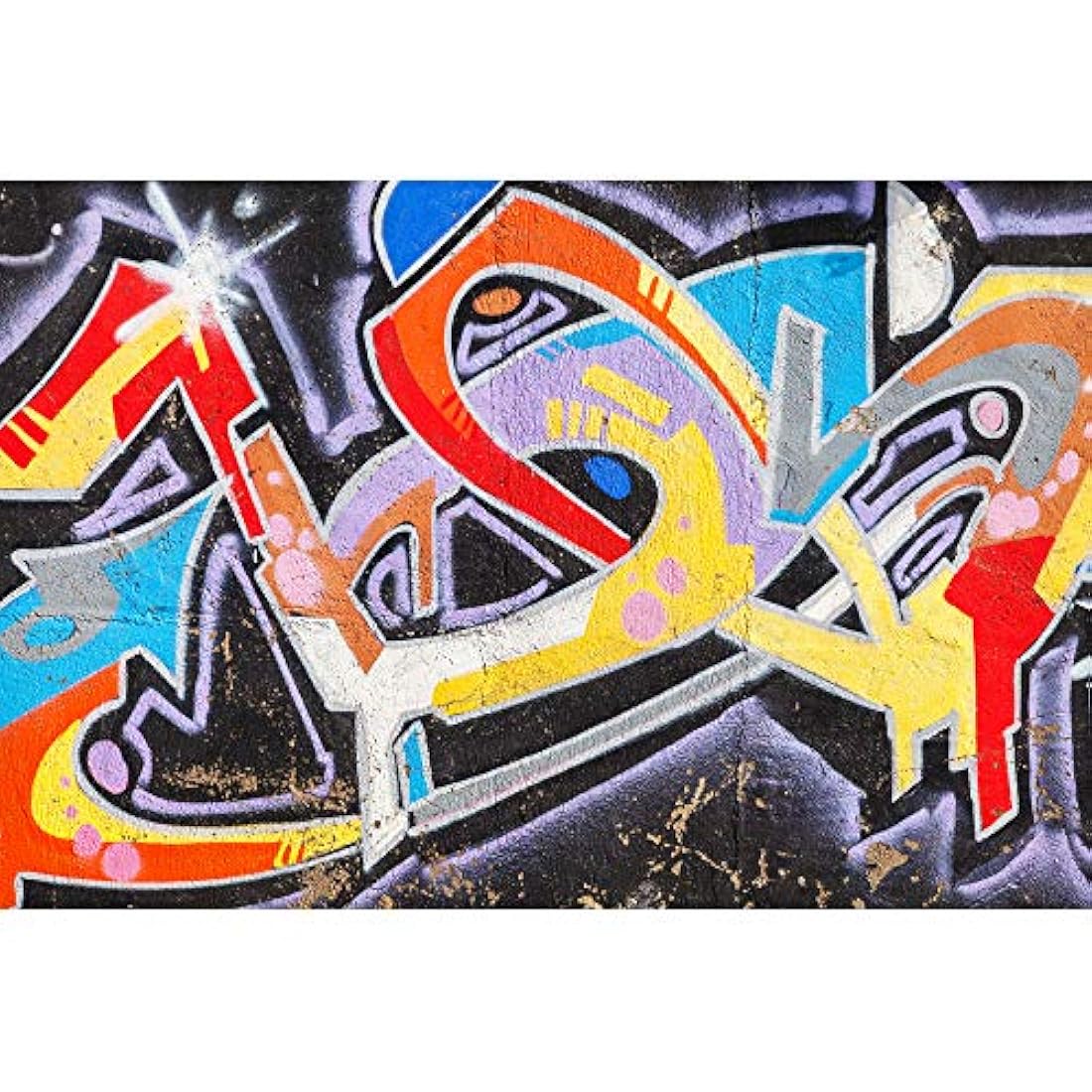 Vinilo autoadhesivo tipo mural estilo grafiti (100x144)