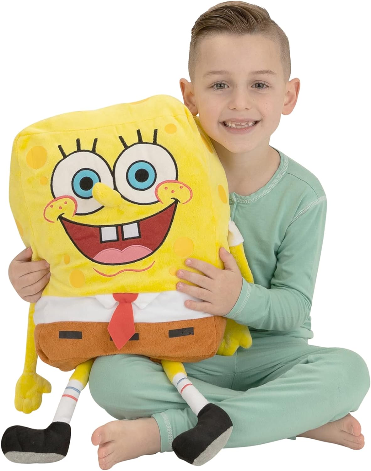 Spongebob Kids Bedding Plush Cuddle Pillow Buddy, One Size