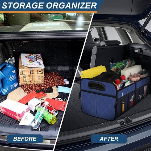 Organizador de Maletero Deosk, 50L, 6 Bolsillos, Plegable