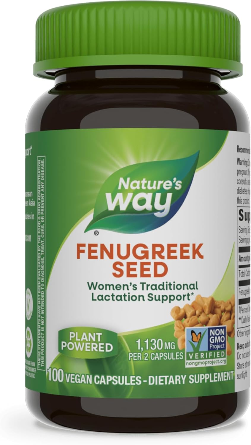 Suplemento Semillas de fenogreco Nature's Way 610 mg 100 und