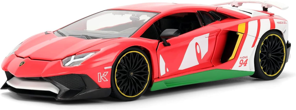 Jada Sonic Knuckles con Lamborghini Aventador SV, Vehículo y Figura