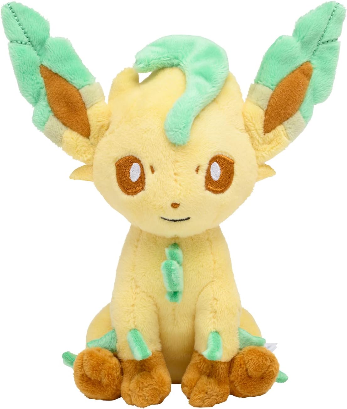Pokémon Center: Peluche Leafeon Sitting Cuties, 6 pulgadas