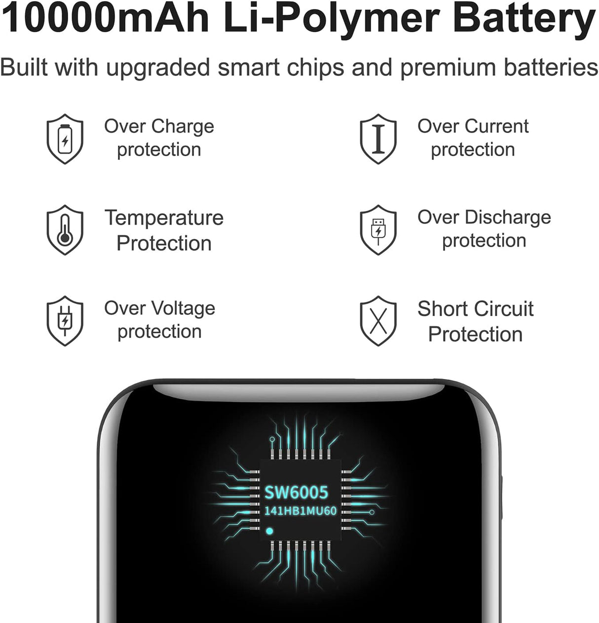 Cargador de 5 V 2 A para chaleco calefactado negro