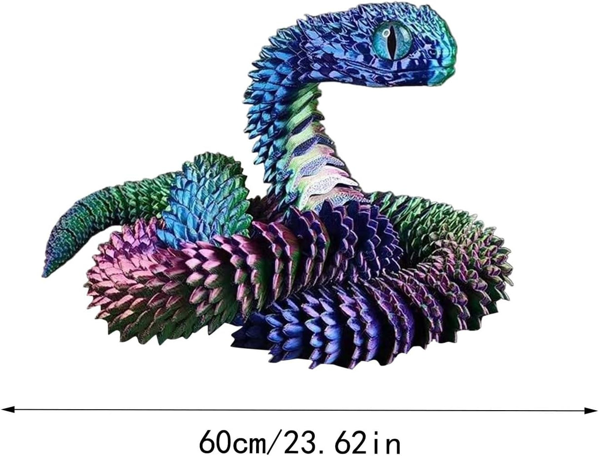 Juguete de serpiente 3D Impresa - Flexible y articulado - Set