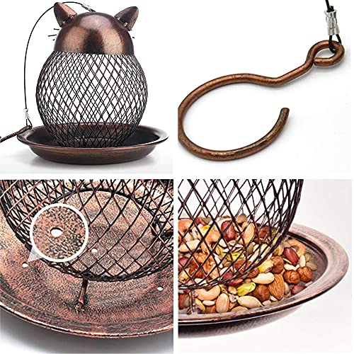 Comedero exterior para pájaros silvestres, Marrón Samhe