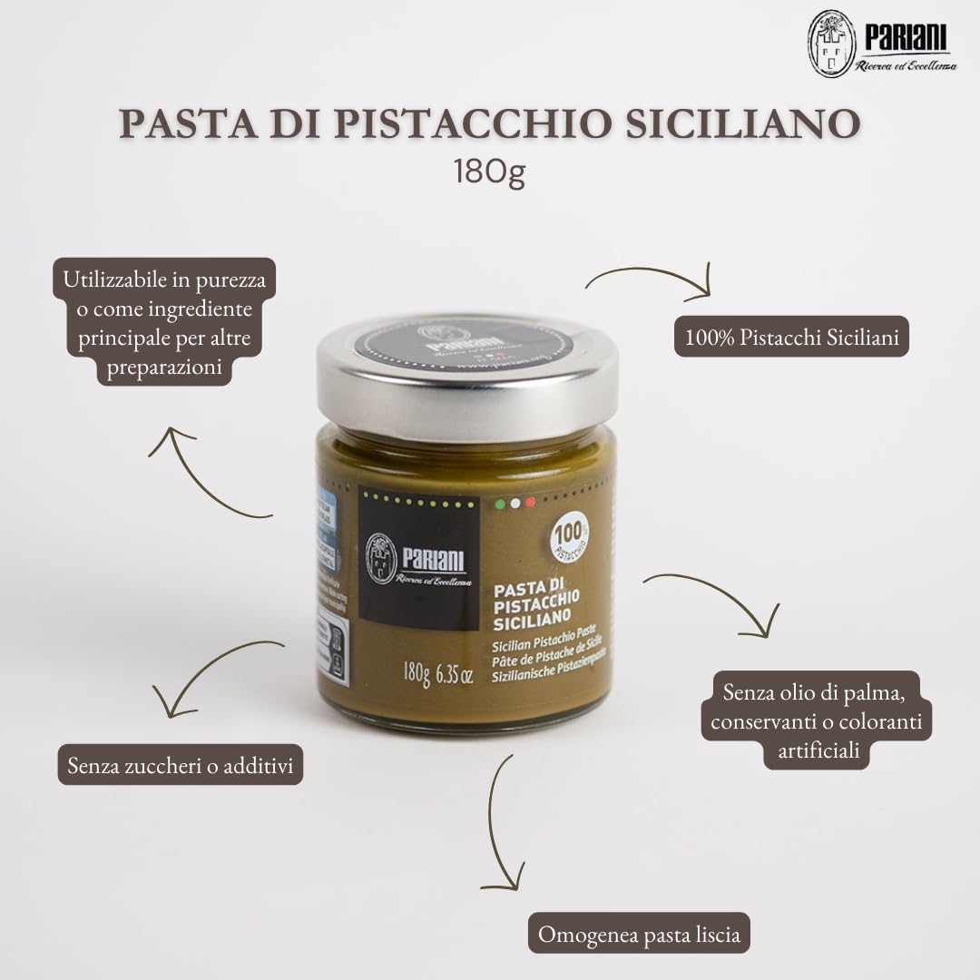 Pasta de Pistacho Pura Siciliana Pariani 180g Sin Azúcar