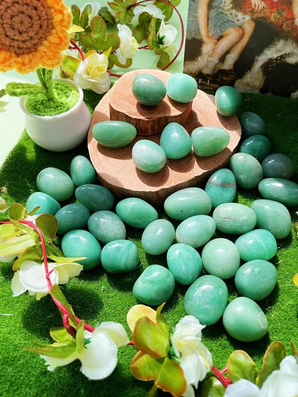 Juego de Cristales de Aventurina Verde Pulidos e Irregulares