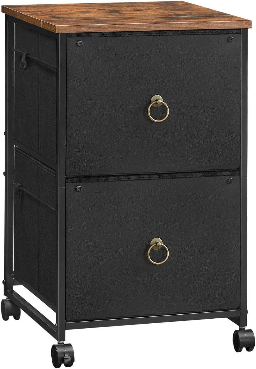 Gabinete de archivo móvil HOOBRO, 2 cajones, modelo BFK20WJ01
