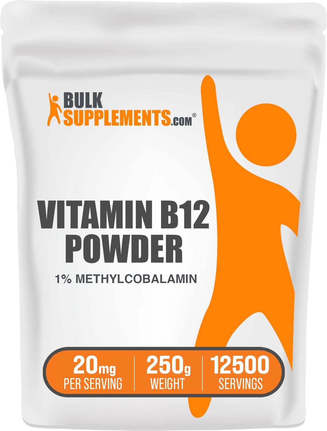Suplemento B12 Methylcobalamin en polvo - BulkSupplements 250g