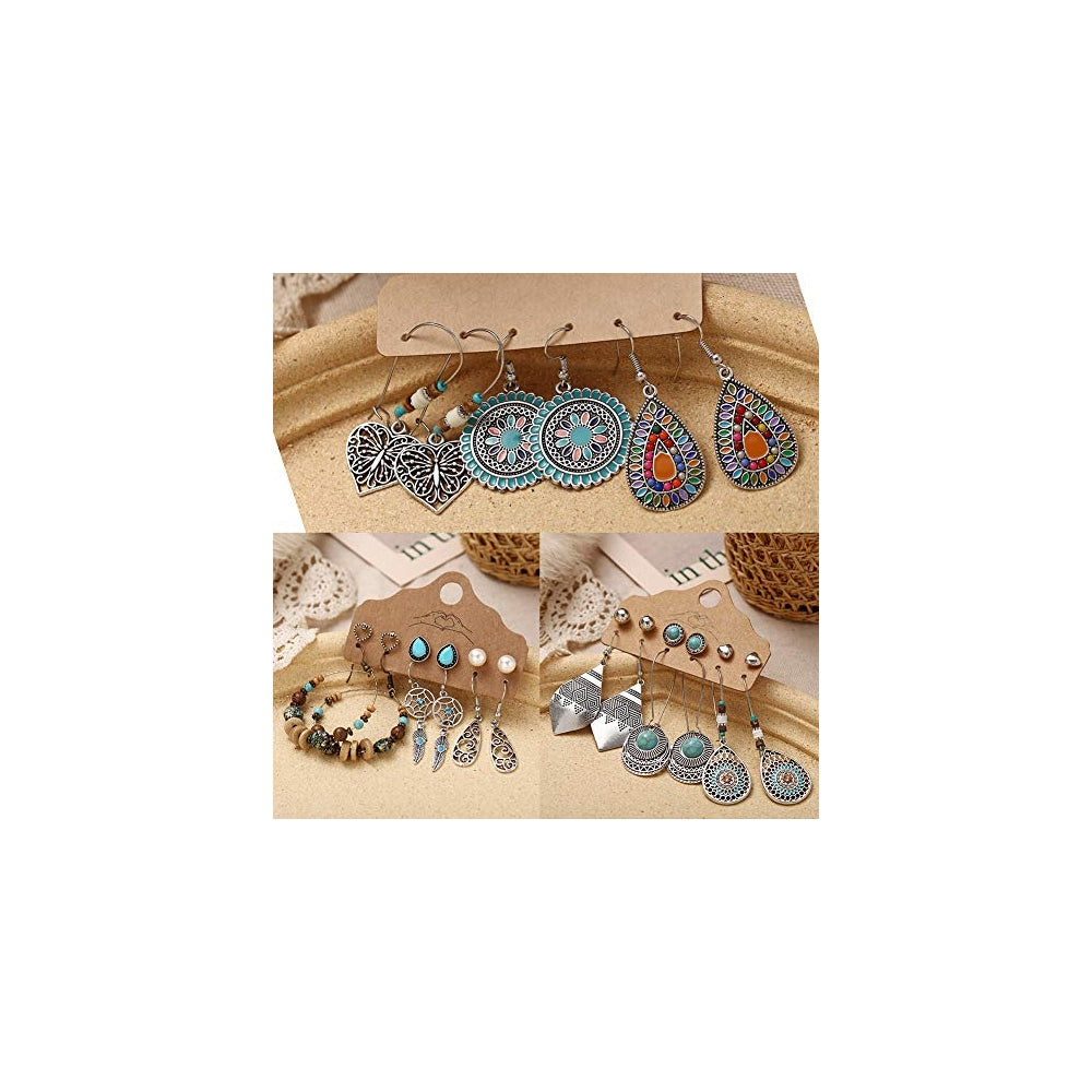 Aretes colgantes para mujer y niña estilo nacional bohemio