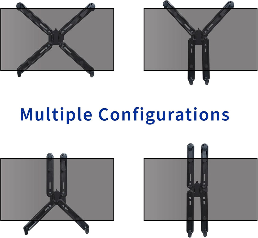 Soporte Doble para Monitor VIVO, Ajustable, STAND-V002VA