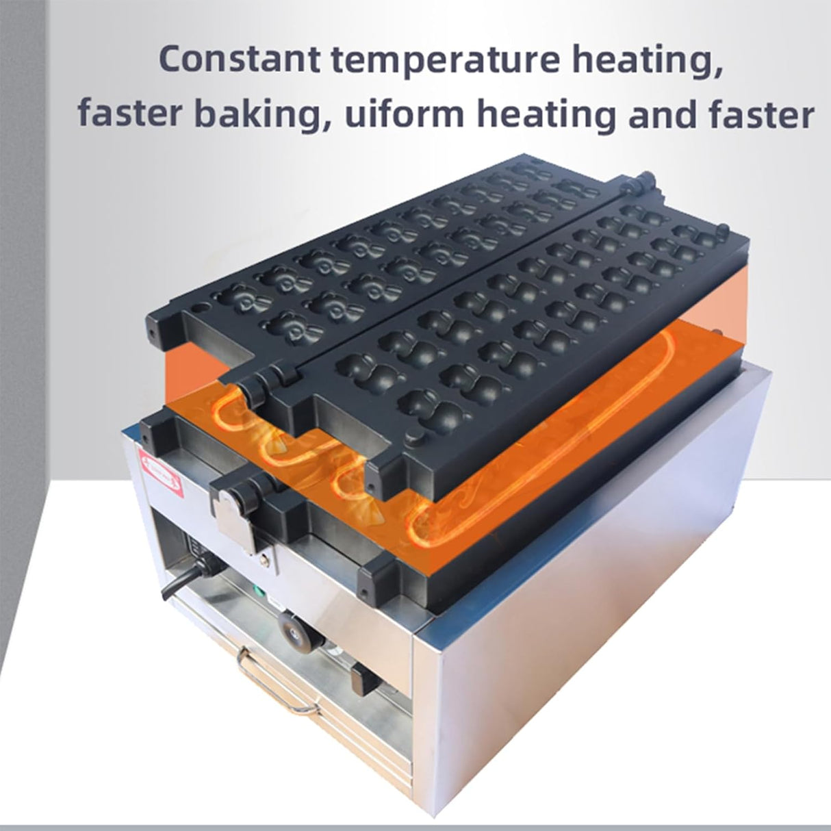 Waffle Maker Care Bear, Antiadherente, Mini, Modelo Fiesta